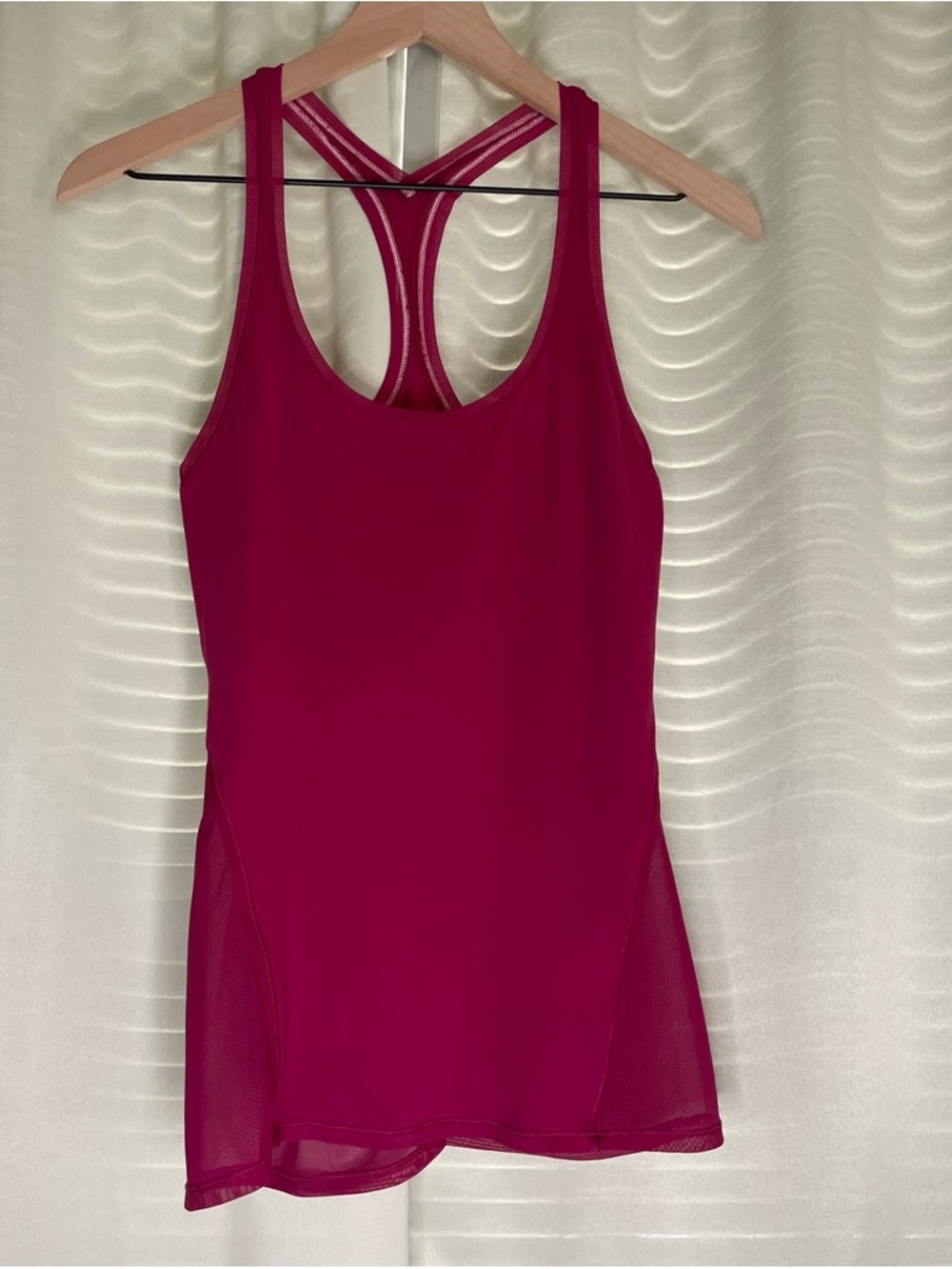 Lululemon Mesh Panel Fuchsia Tank Top